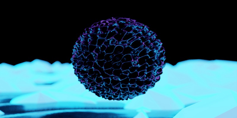Advanced medical technology representing the microbiome revolution