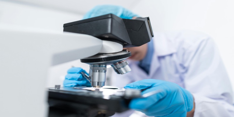 Medical researcher studying autoimmune conditions and thyroid health